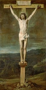 Cristo vivo en la cruz en el Calvario, 1631